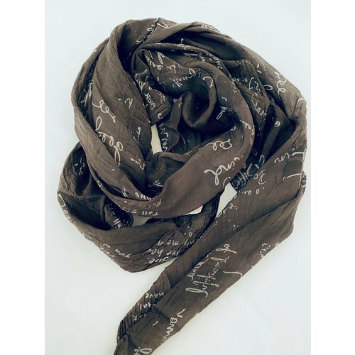Шарф Girandola,150х70 см, черный шарф стильный асимметричный