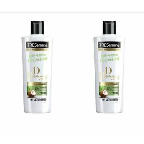 TRESemm увлажняющий кондиционер botanique detox с кокосом и алоэ вера, без силиконов 400 мл, 2 шт