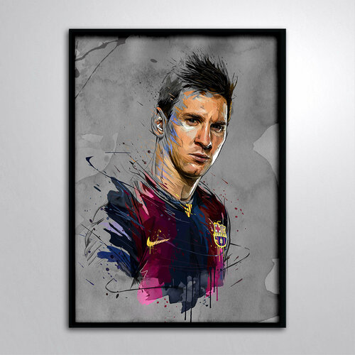 Постер в раме/Картина на стену/Лионель Месси Барселона Lionel Messi