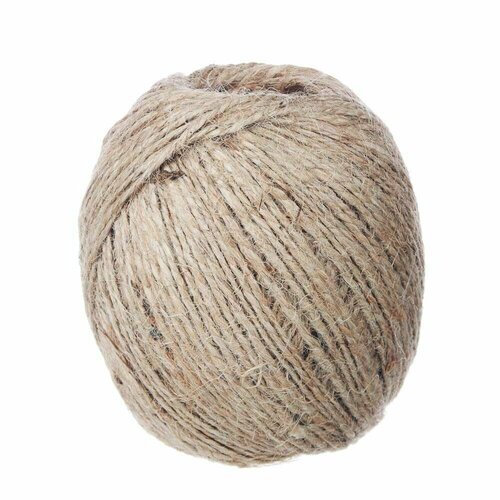 Шпагат крепежный Джут 100 м, 1,2 мм,