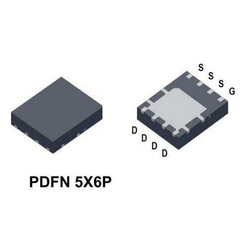 Микросхема PK5C8EA N-Channel MOSFET 30V 82A PDFN5x6P 2sk1575 бесплатная доставка 1 шт smd rf трубка кремниевый n channel mos fet оригинальный цвет