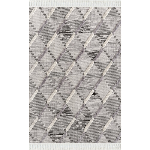 Ковер тканый с двухуровневым ворсом 