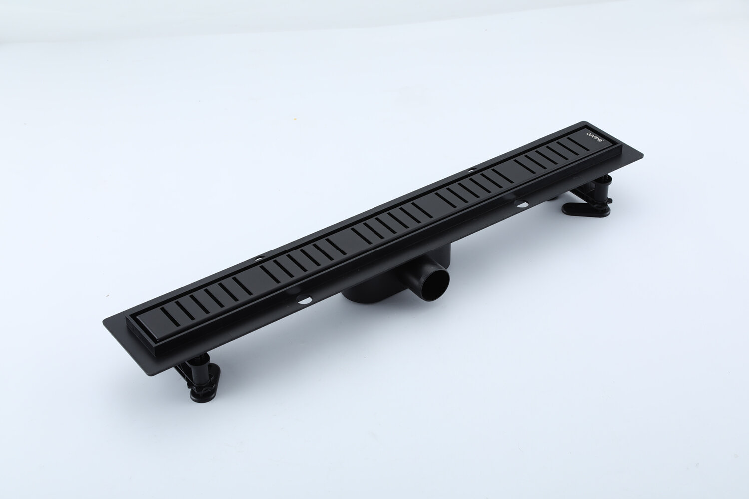 фото Душевой трап Gappo G88007-56 80х700 из нержавейки, чёрный