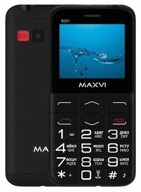 Телефон Maxvi B231 Black