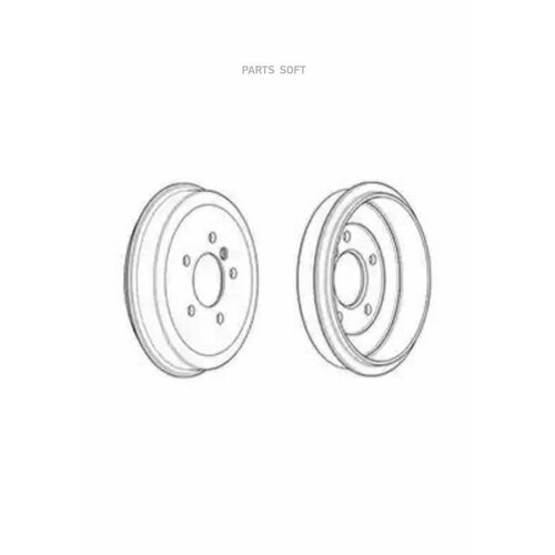 FERODO FDR329030 Тормозной барабан 8090₽