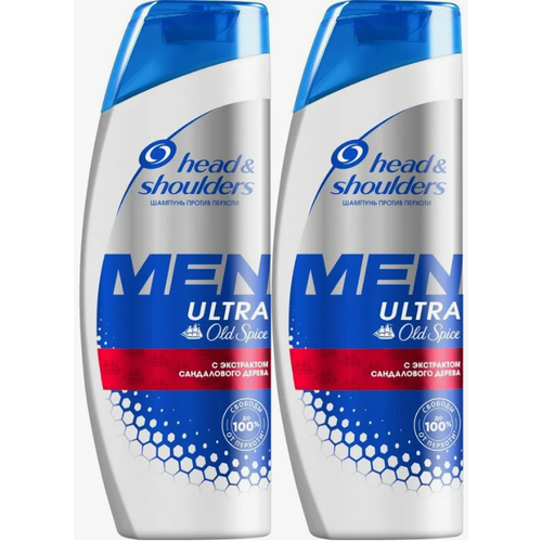 Шампунь против перхоти Head & Shoulders Men Ultra Old Spice, 400 мл, 2 шт. head and shoulders хэд энд шолдерс шампунь против перхоти old spice фл 400мл