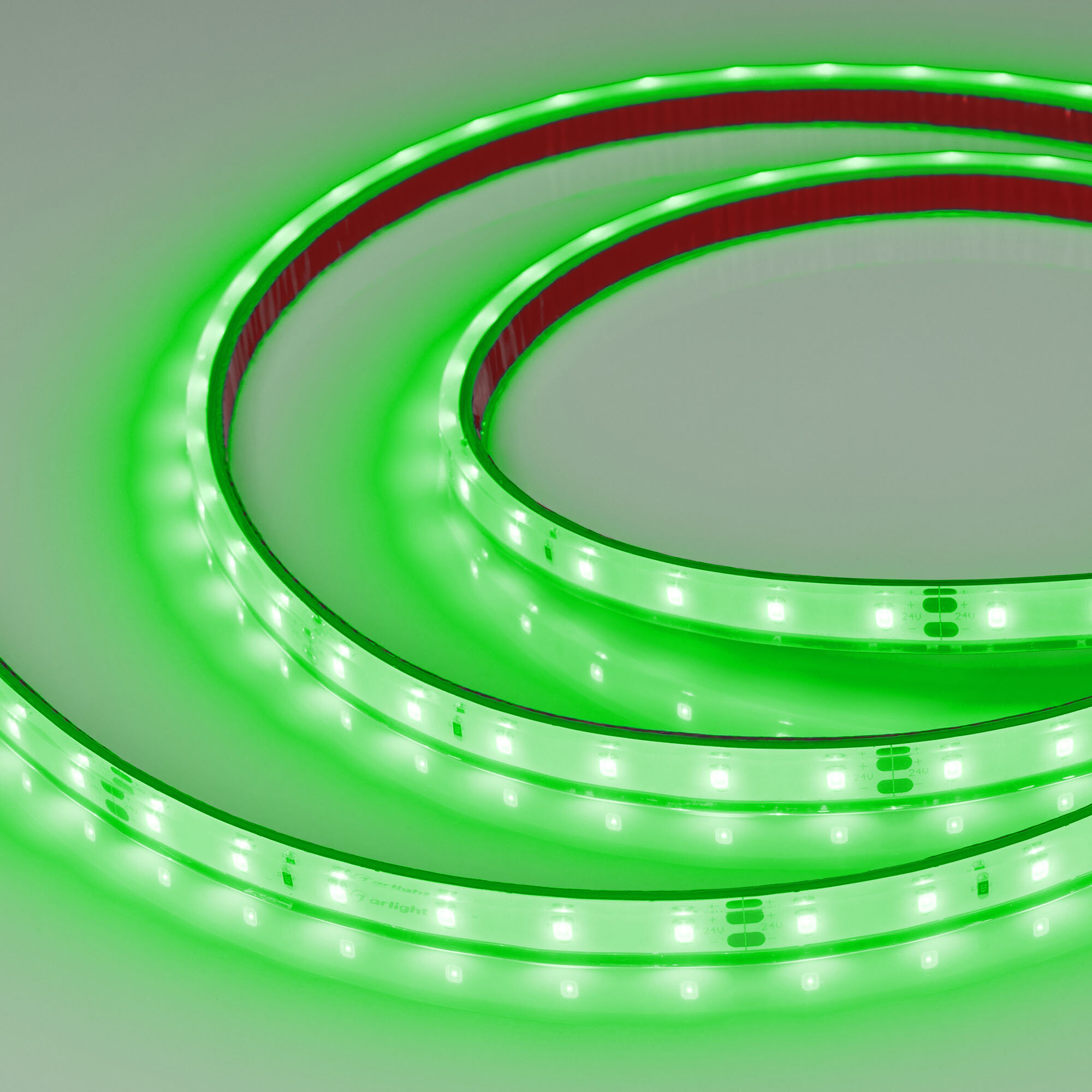 034181 Лента герметичная RTW-PFS-A60-11mm 24V Green (4.8 W/m, IP68, 2835, 5m) (Arlight, -)