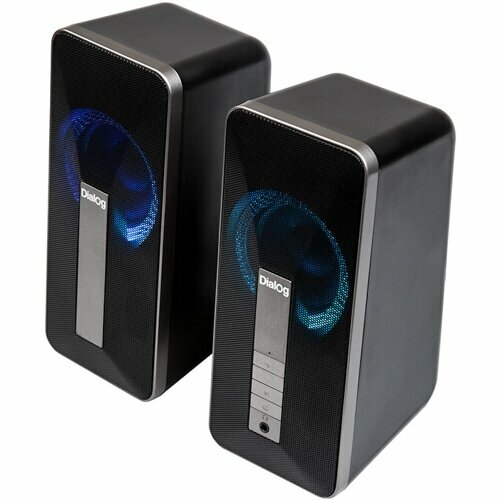 Колонки Dialog Stride AST-31UP bluetooth питание от usb, 16 Вт - темно-серебристые черный