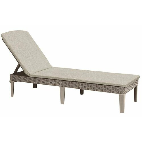 Шезлонг Allibert Jaipur Sun lounger (с матрасом) капучино