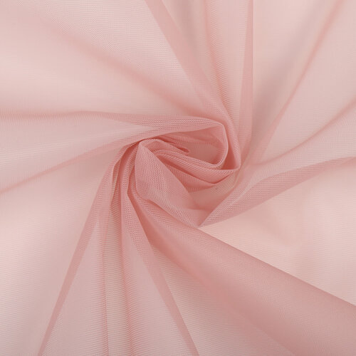 Сетка корсетная KRUZHEVO, арт. Т1112 плот.45 г/м², шир.150 см, цвет розовая пудра, уп.5м розовая эластичная сетка 90 гр м2 уп 1 м