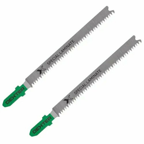 Пилка для электролобзика по ламинату Dexter T101BIM чистый рез 76 мм 2 шт 768₽