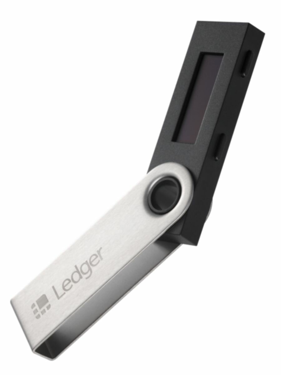 Аппаратный криптокошелек Ledger Nano S Black - холодный кошелек для криптовалют от официального реселлера CRYPTORO