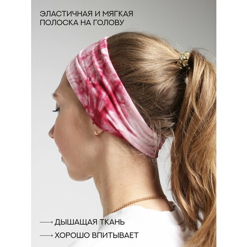 фото Повязка hardy store для взрослых и детей, размер 22х10 см, бордовый