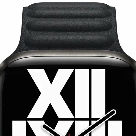 Ремешок Apple Watch Midnight Leather Link 42-44-45-49 mm M/L (кожа) — фото 1