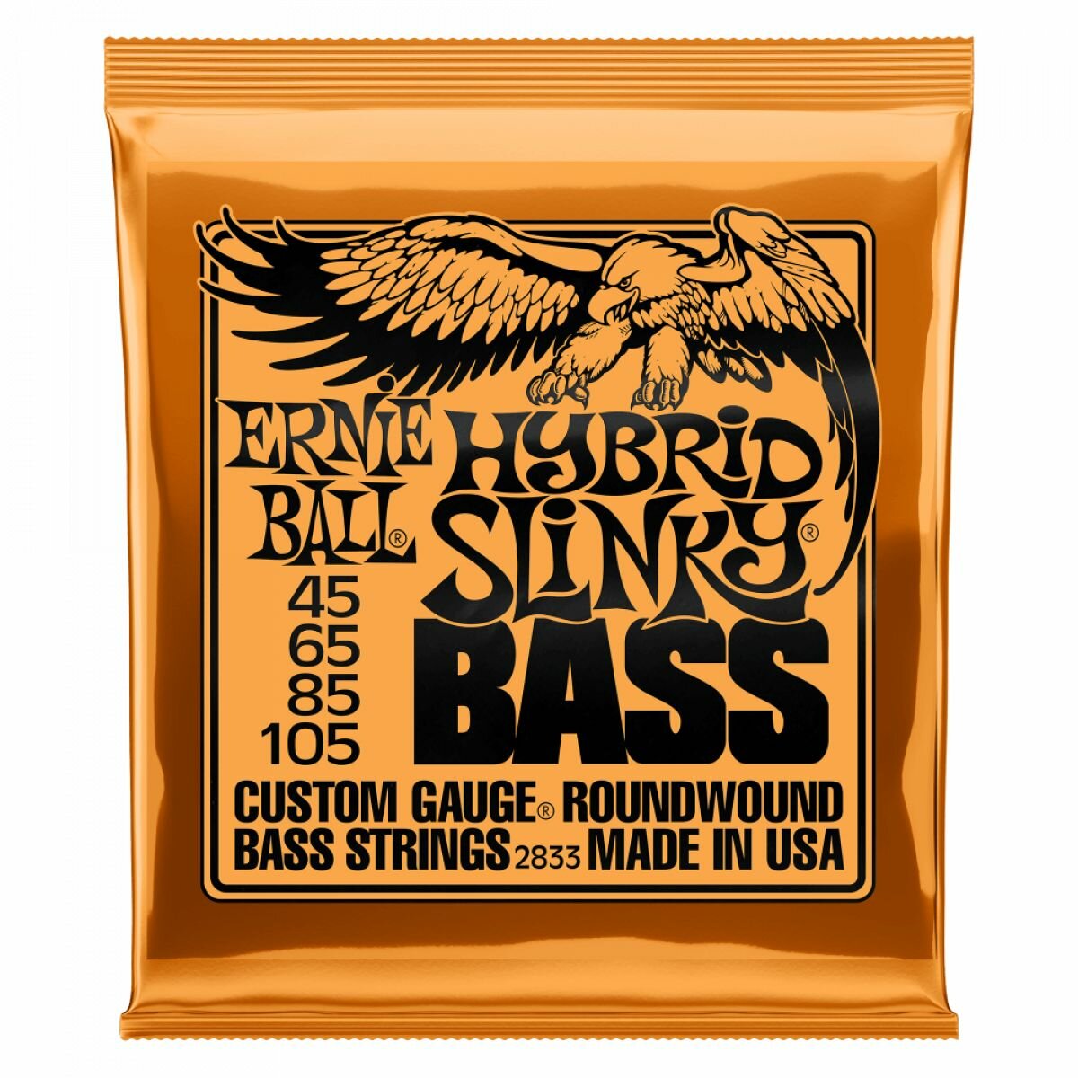Струны Ernie Ball Hybrid Slinky Bass 45-105 (2833). Оригинальные, США!