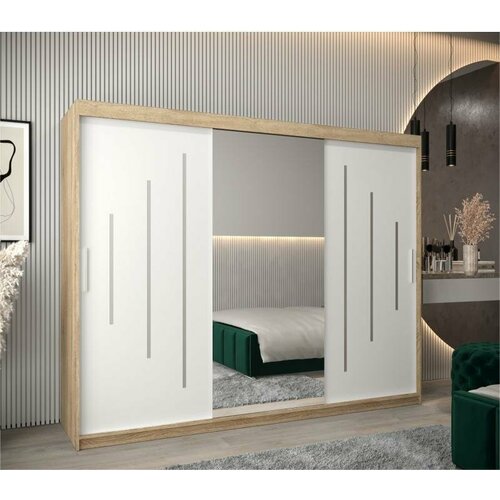 Шкаф-купе МебельЛэнд24 Валмиера NEW - 5 Дуб Сонома Белый 200x60x230 41890₽