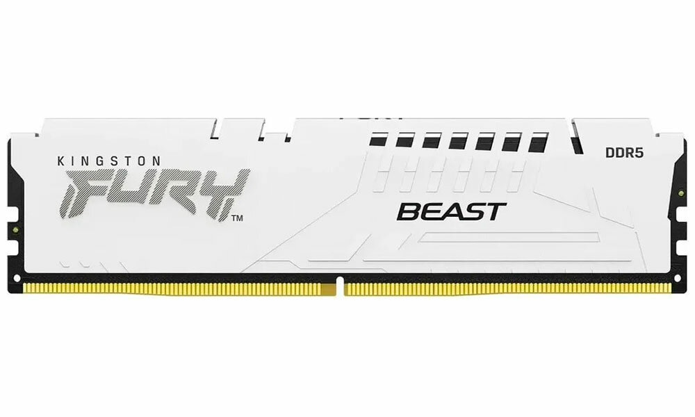 Оперативная память Kingston DDR5 16Gb 5200MHz FURY Beast White EXPO (KF552C36BWE-16)