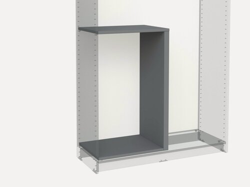 Изображение товара Разделительная секция для шкафа ГУД лакк Макс, для модулей 75-100х36 см, серая