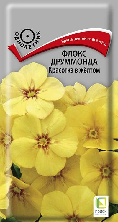 Семена Флокс друммонда Красотка в желтом 01 гр.