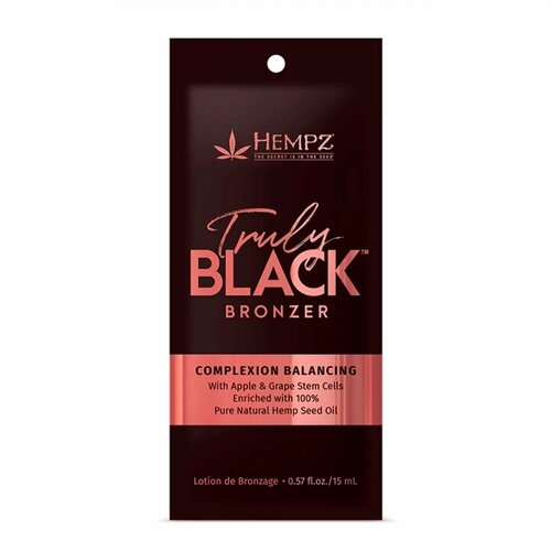 фото Hempz, мощный балансирующий бронзатор truly black, 15 мл