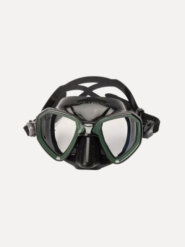 Изображение товара Маска Salvimar MORPHEUS (двухстекольная, черно-зеленый)