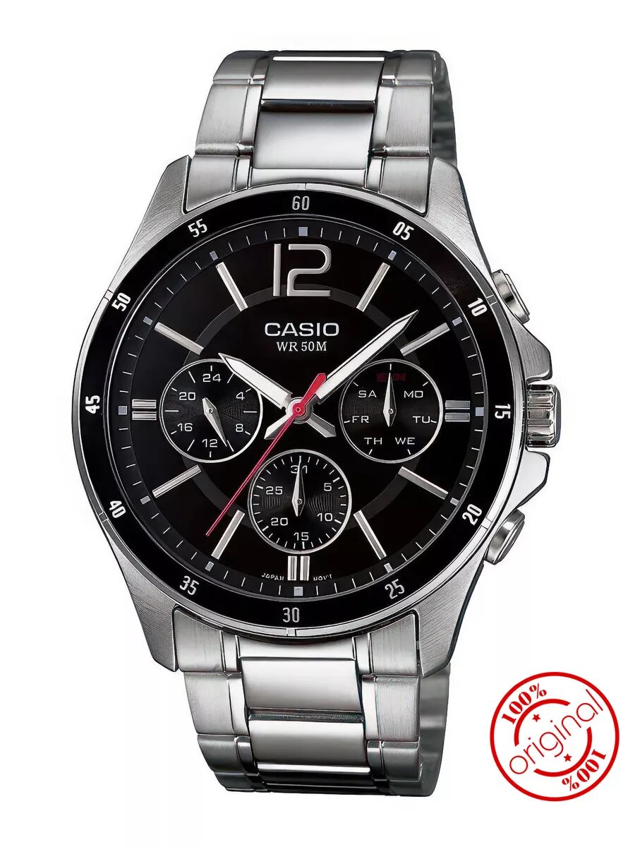 Наручные часы CASIO Collection, черный/серебряный
