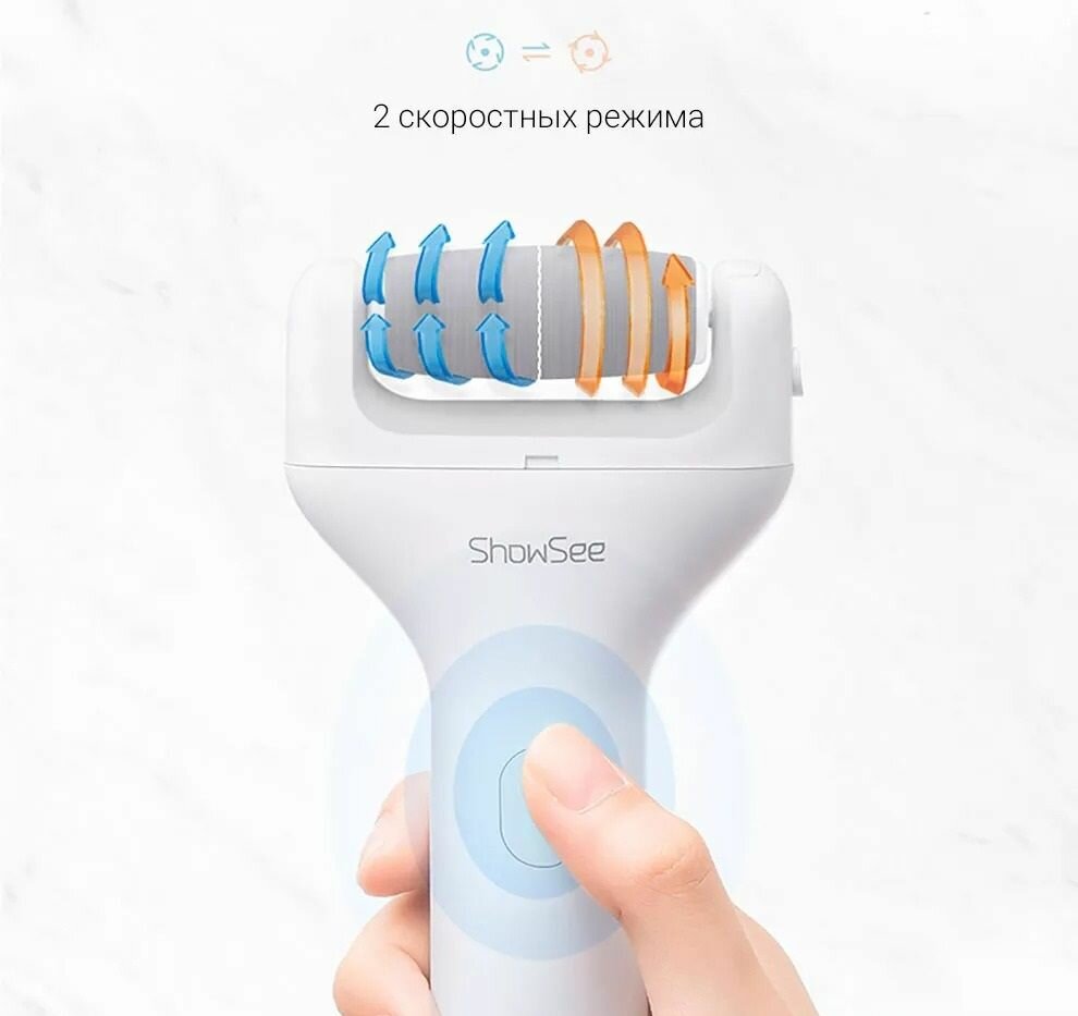 Изображение Электрическая роликовая пилка для пяток Xiaomi Callus Remover (B1-W) белый