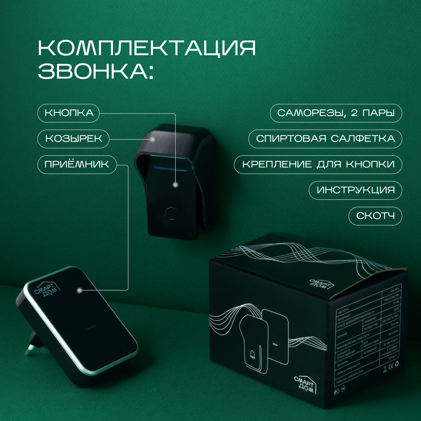 Карта microSD 128 ГБ вставляемая в слот звонка СмартДом для видеозаписи