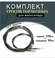 Комплект тросов тормозных, для велосипеда, черный, длина 190 и 85...