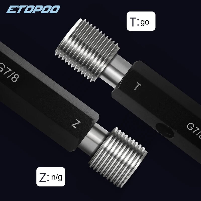 Калибраторы Для Труб G1/G2/G1/8 G1/4 G3/8 G5/8 G1/2 G3/4 Прямая труба Резьбовая заглушка Калибр Резьбовое кольцо Калибр Труба G, G plug gauge, G1-4
