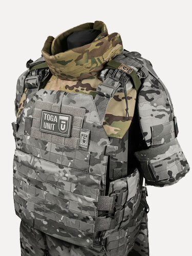 Изображение товара Защита шеи TOGA UNIT "Заслон", баллистический класс Бр1, водоотталкивающая, размер 42-58, цвет мультикам