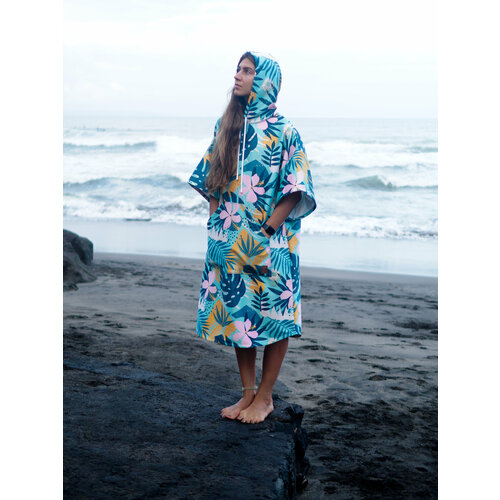 фото Пончо для сёрфинга poncho_id, размер classic m, бирюзовый