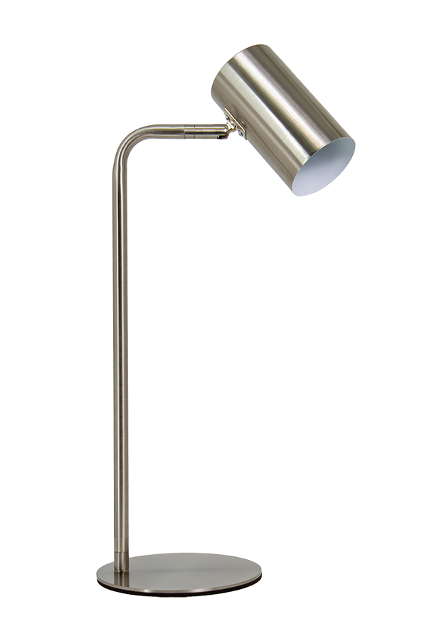 Настольная лампа офисная никель металлическая MT2013 E27 60 Вт IP20