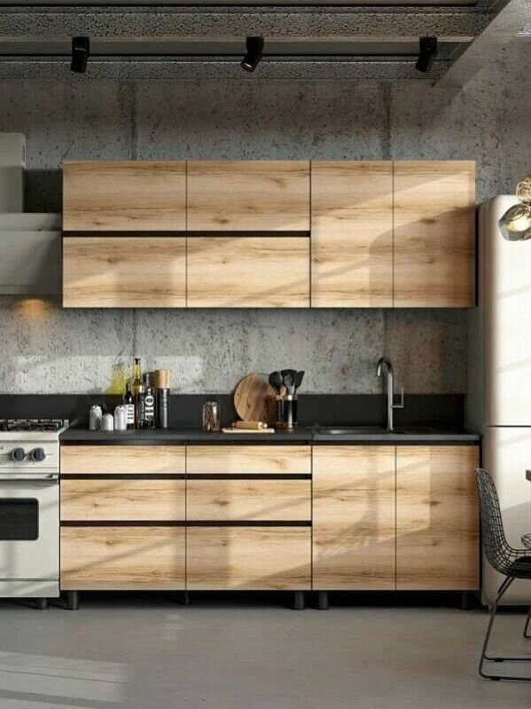 Кухонный гарнитур Гретта ЛДСП 2м венге/дуб делано без столешницы