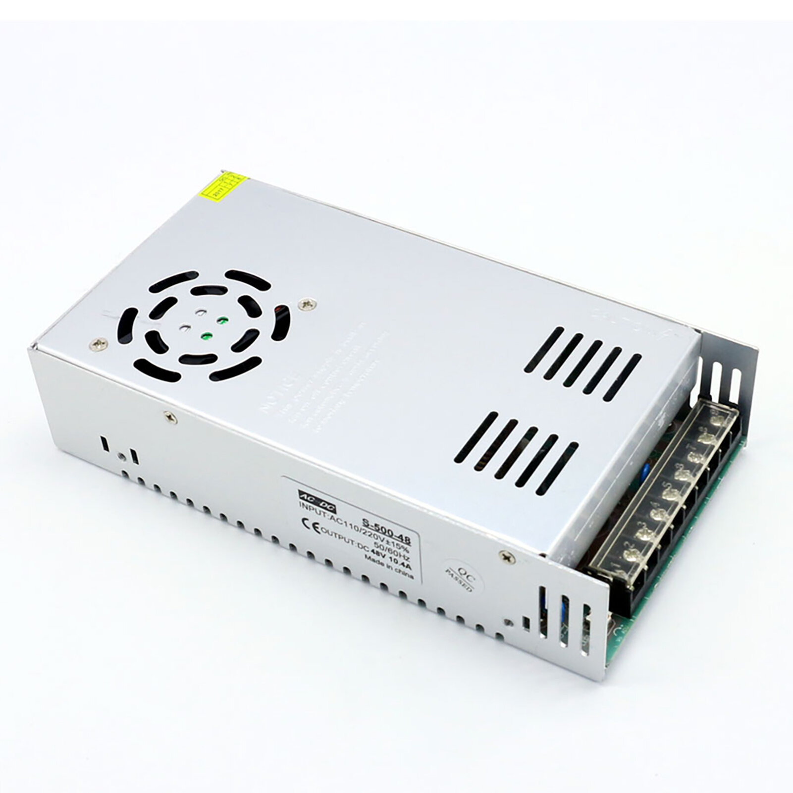 Переключающий адаптер 500W, AC 100-240V до DC 48V, с защитой от перегрузки, для научного оборудования