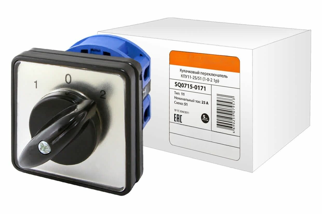 Кулачковый переключатель КПУ11-25/51 (1-0-2 1р)