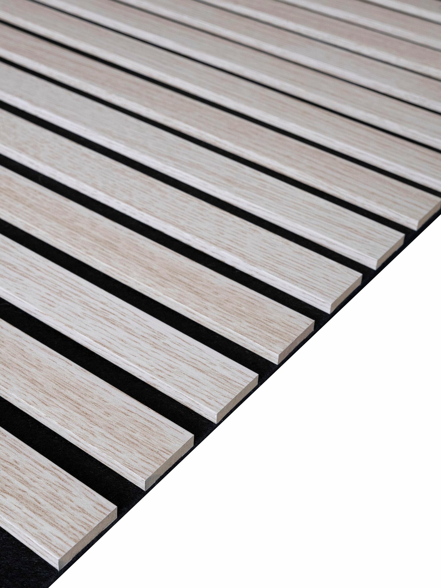 Реечная декоративная панель вудпанель 2750х595х9 дуб беленый