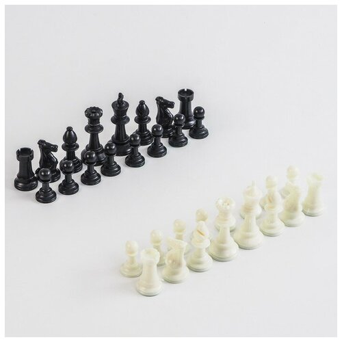 Шахматные фигуры, пластик, король h-7.5 см, пешка h-3.5 см фигуры шахматные пластиковые король высота 7 5 см пешка 3 5 см 1 набор