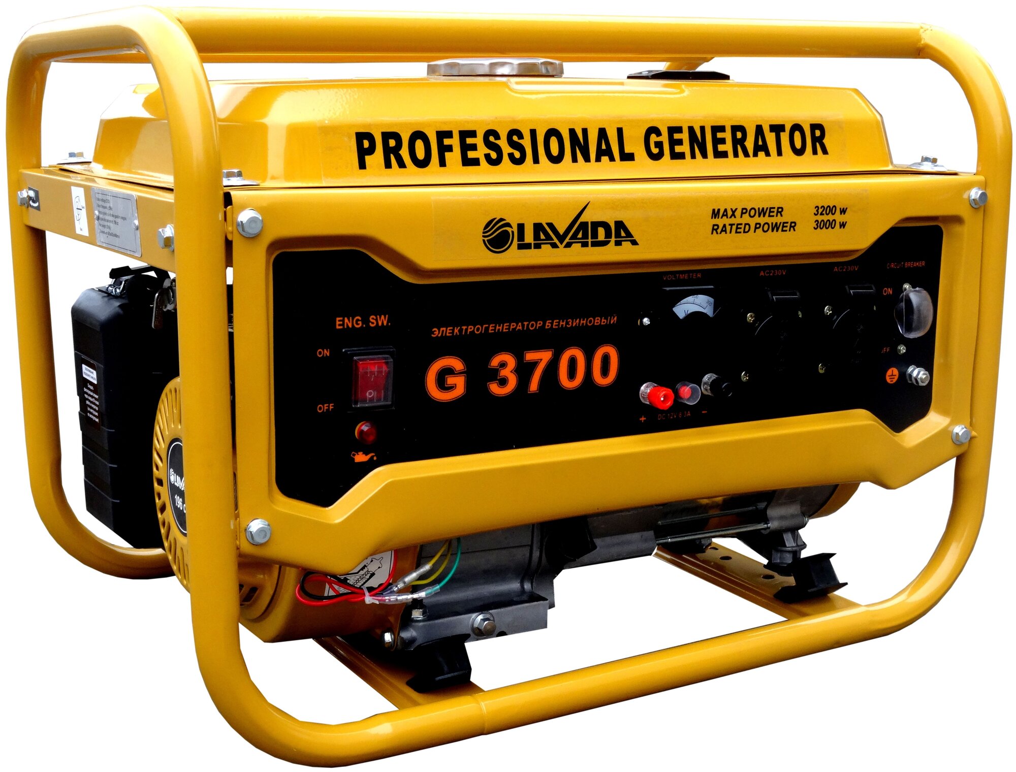Бензиновый генератор Lavada G3700, (3200 Вт) - фотография № 1