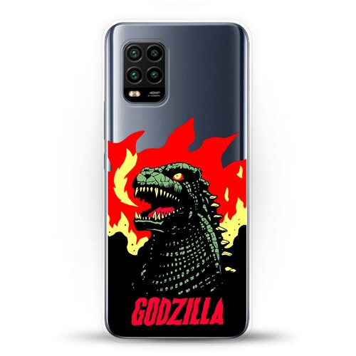 фото Силиконовый чехол годзила на xiaomi mi 10 lite andy & paul