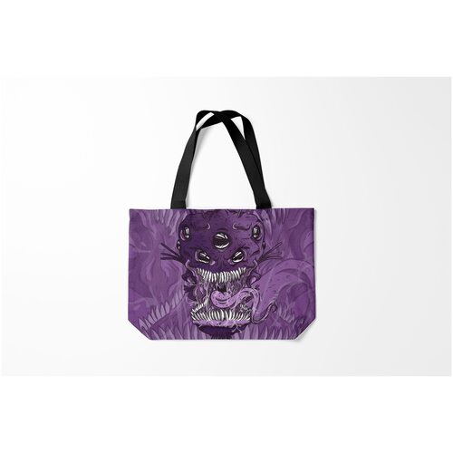 фото Сумка-шоппер / 46х35 см / инопланетяне пришельцы инопланетное чудовище burnettie