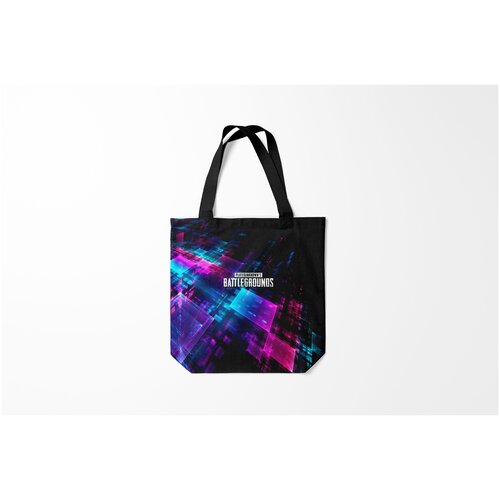 фото Сумка-шоппер / 40х40 см / геймерам / pubg neon style 2019 burnettie