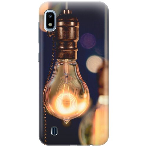 фото Силиконовый чехол на samsung galaxy a10 / самсунг а10 с эффектом блеска "ретро-лампа gosso