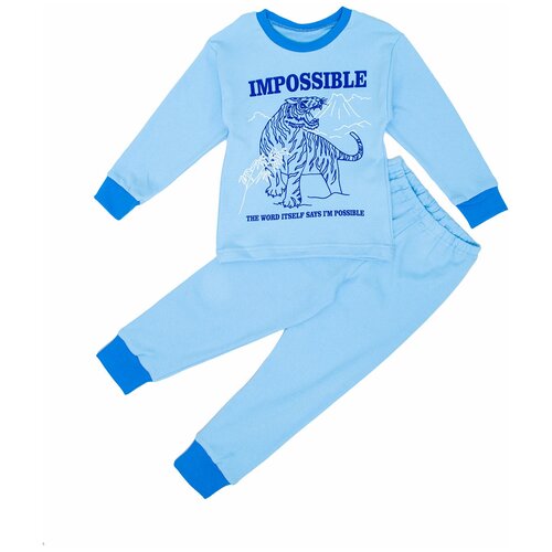Пижама РиД - Родители и Дети, размер 52, голубой пижама рид родители и дети размер 28 98 фиолетовый