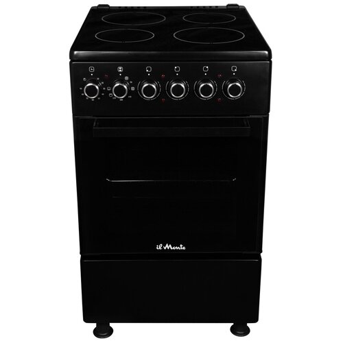 Стеклокерамическая плита с электрической духовкой 50X60 il Monte FO-EE5016 BLACK 4510800₽