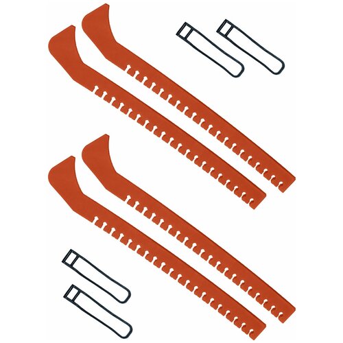фото Набор зимний: чехлы для коньков на лезвие универсальные оранжевые набор 2 шт. винтер