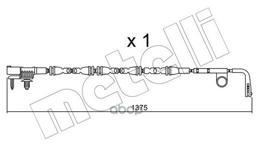 Сигнализатор, Износ Тормозных Колодок Metelli арт. SU.315