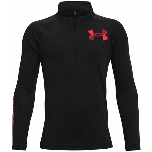 фото Лонгслив under armour tech bl 1/2 zip черный yxl 1366377-001