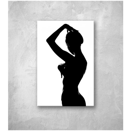 Картина на стекле силуэт 3 40х60см.