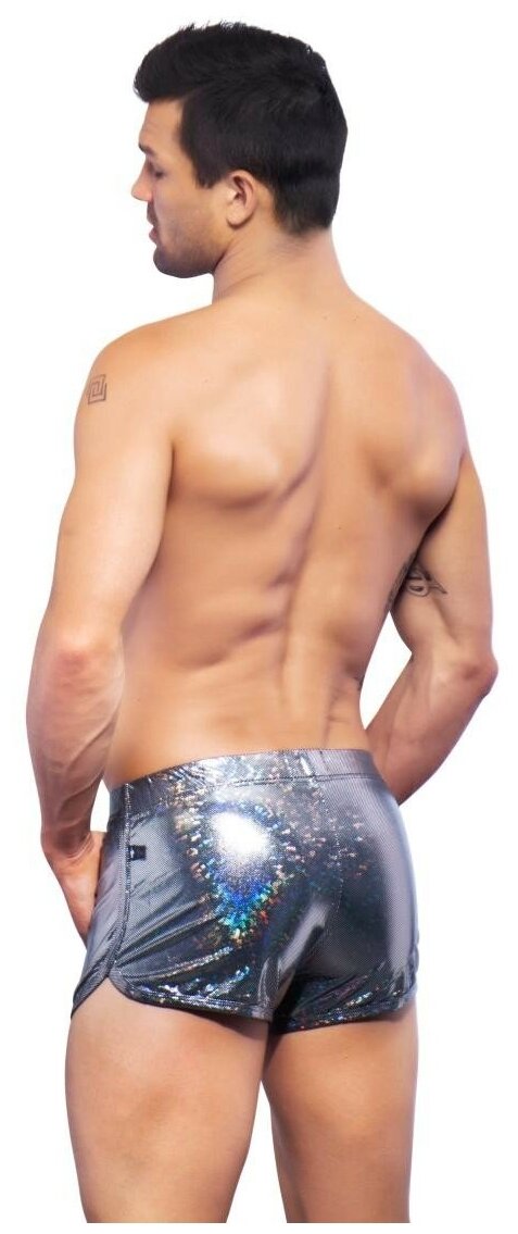 Шорты "Disco Shorts - Silver Hologram" / Andrew Christian...